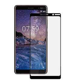 Захисне скло Full screen PowerPlant для Nokia 7 Plus, Black