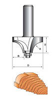 Фреза ГЛОБУС 1019 R12 кромочная калевочная