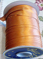 Косая бейка атласная, (золотистого цвета)1.5см