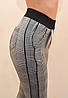 Штани — легінси жіночі картаті з двома тасьмами по зовнішньому шву та на широкому трикотажному поясі М — XXL, фото 6