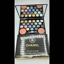 Набір тіні 20 кольорів + румяня 2 кольори Chanel 40g+12g, фото 5