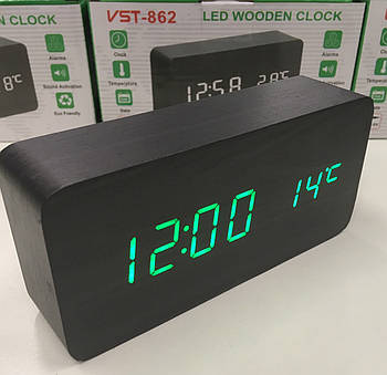 Настільний годинник від мережі +батарейка ART-862-4 (80 шт./ясть)