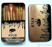 KYLIE KYLIE Пензлики для макіяжу Make-up brush set золотий 12 штук ART-4330 (160 шт/ящ)