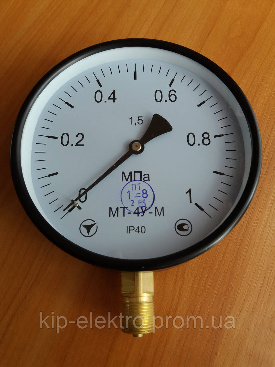 Манометр показуючий МТ-4У-М (МТ-4У, МТ 4У, МТ4У, МТ4-У) - радіальний штуцер (РШ)