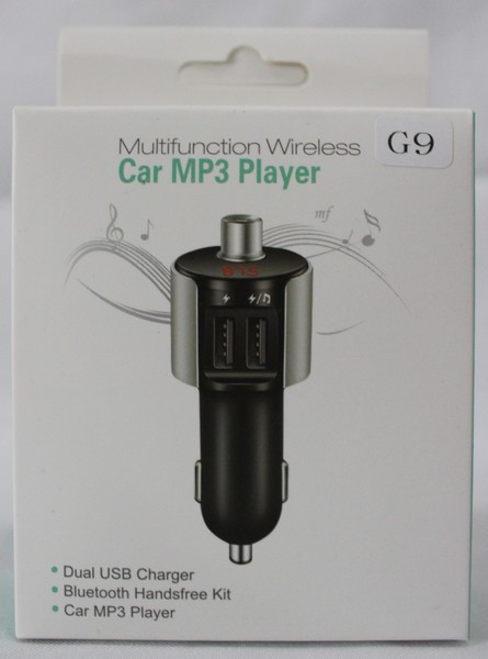 Автомобільний FM трансмітер G 9 Bluetooth, FM модулятор з блютуз