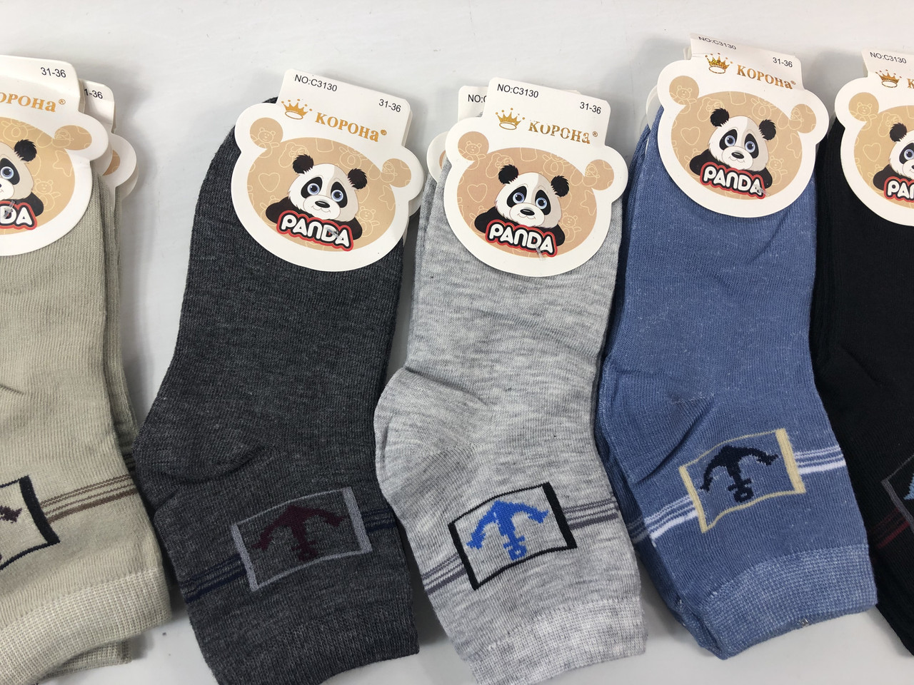 Шкарпетки дитячі Панда 21-26 26-31 31-36, фото 1