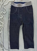 Штаны для девочек Синие Размер 80 (1 год) Хлопок/полиэстер ШР547(80) Бэмби