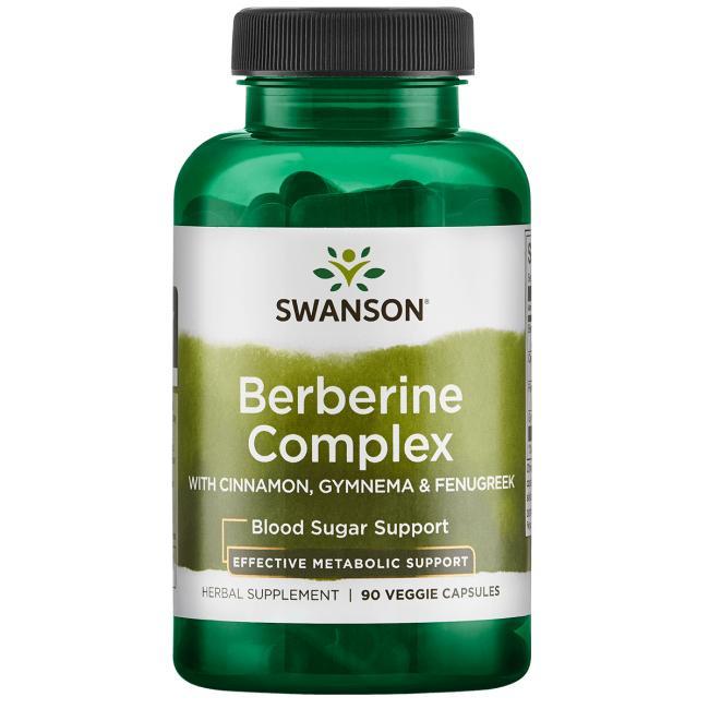 Berberine Complex with Cinnamon, Gymnema & Fenugreek Берберин, Кориця, Джимнема, Фенугрек, 90 капс