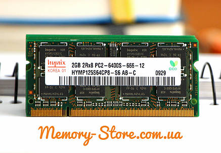 Оперативна пам'ять для ноутбука Hynix DDR2 2Gb PC2-6400S 800MHZ SODIMM, фото 3