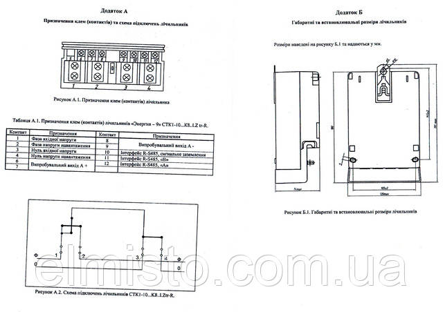 Паспорт многотарифного электросчетчика "день-ночь" CTK1-10.K85I4Ztr-R2