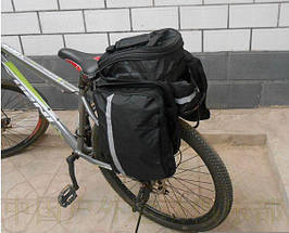 Велосумка-штани трансформер на багажник (переносна), фото 2