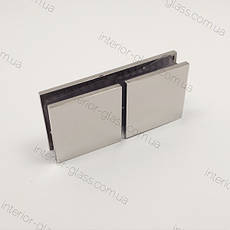 З'єднувач скло-скло 180° HDL-724 CP полірований хром