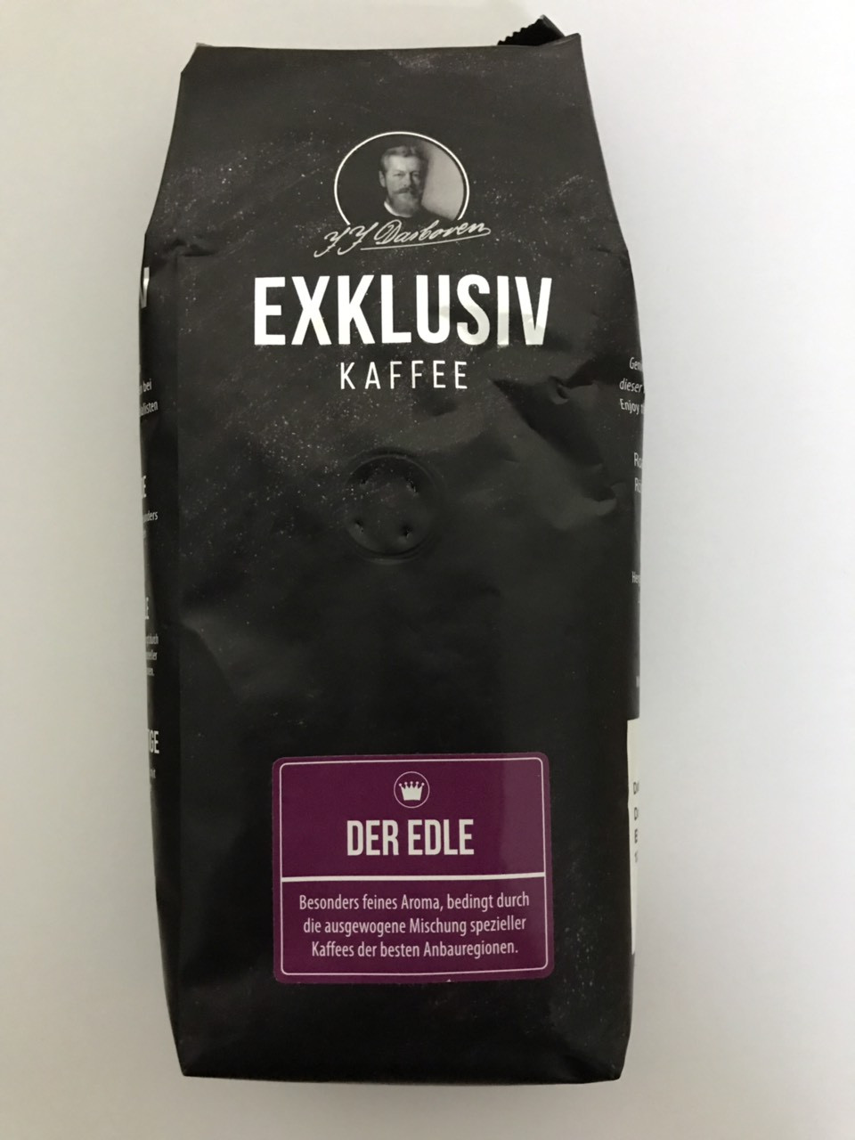 Кава в зернах благородний смак Darboven Exklusiv kaffee der Edle 250 гр.