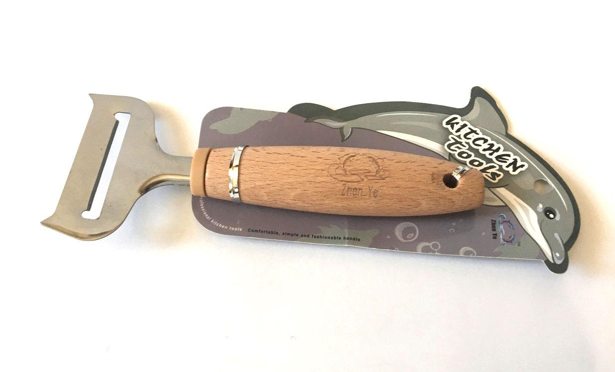 Ніж для нарізання сиру з бамбуковою ручкою, фото 1