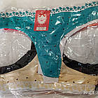 Стрінги Бавовняні В Сердечко Мікс 12шт (2196), фото 4