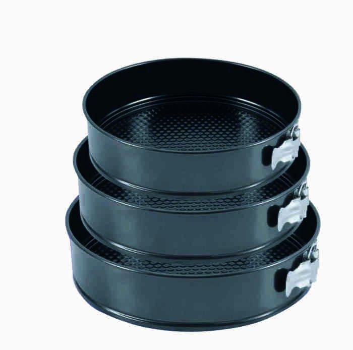 Форма для випічки з тефлоновим покриттям 3 шт (18см, 20см, 22см х 7см)