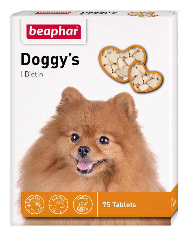 Beaphar Doggy's + Biotine 75 таблеток-добавка з біотином для собак