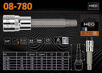 Головка 1/2"- 100мм с 6-гр насадкой H5, NEO 08-780