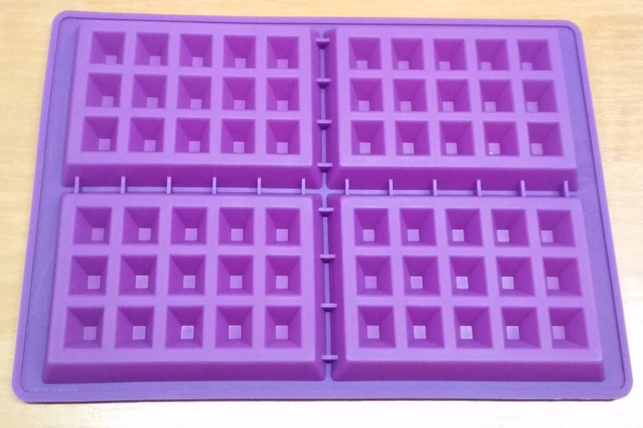 Силіконова форма для випічки, бельгійські вафлі, фото 1