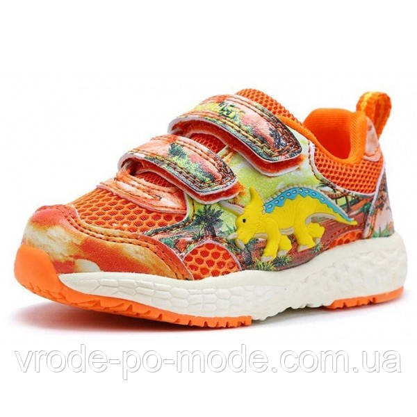 Дитячі 3D кросівки «Dinosoles» TRICERATOPS, для малюків, не блимають, фото 1
