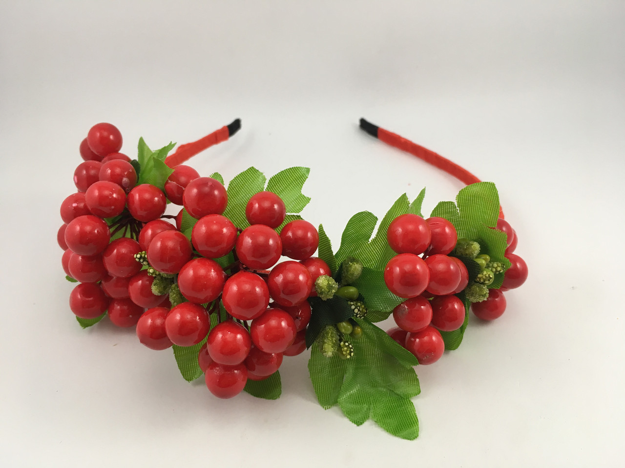 Вінок на голову з червоною калиною, фото 1