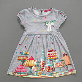 Літнє плаття "Солодощі" для дівчинки. 98, 104 см