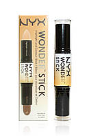 Двусторонний консилер-стик NYX wonder stick (highlight and contour stick) (без индивидуальной упаковки)