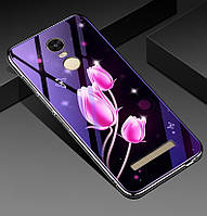 Чохол Glass-Case для Xiaomi Redmi Note 3 / Note 3 Pro бампер Flowers