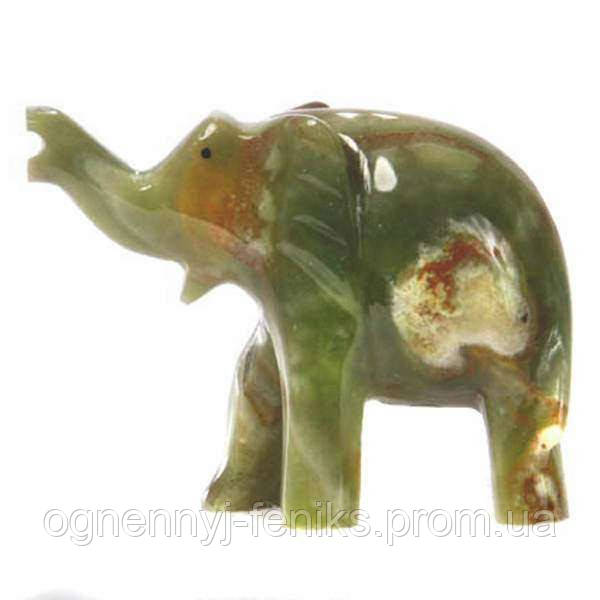 Слон из натурального камня оникс - фото 1 - id-p85670063