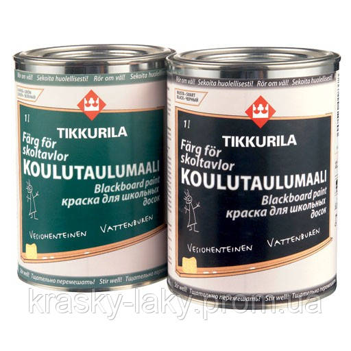 Краска Liitu TM Tikkurila Лииту для школьных досок белая, 0.9л - фото 2 - id-p8052978