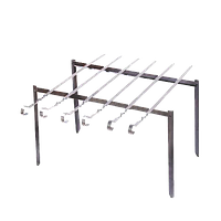 Мангал підставка з шампурами довгою 670мм, нержавіюча сталь