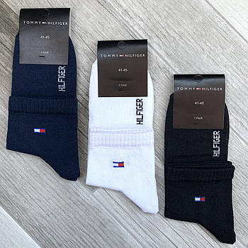 Шкарпетки чоловічі демісезонні бавовна середні Tommy Hilfiger, Athletic Sports, асорті, 10110