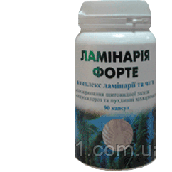 Ендокринна система "Ламінарія з чагою "(Дана Я,капс.90шт)" — натуральні препарати для лікування захворювань щит