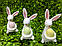 Кролик із яйцем 6*12 см порцеляна Dragimex wz1, фото 3