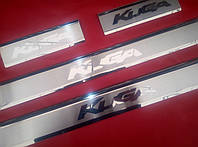 Накладки на внутренние пороги Ford Kuga 2013-2018
