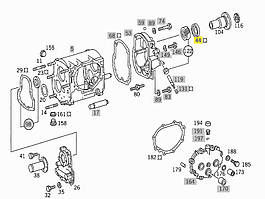 Сальник хвостовика КПП Mercedes 508D