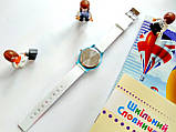 Дитячі наручні годинники Superman (супермен) на силіконовому ремінці, кольоровий друк, блакитний, фото 2