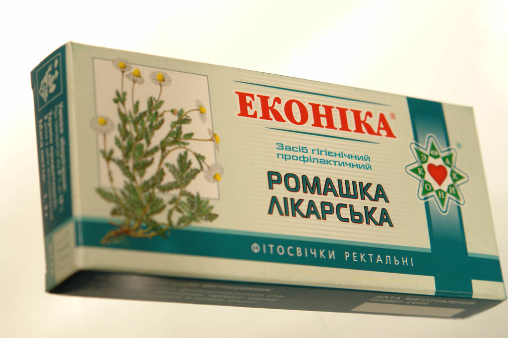 Свічки Еконіка Ромашка лікарська 10 шт.