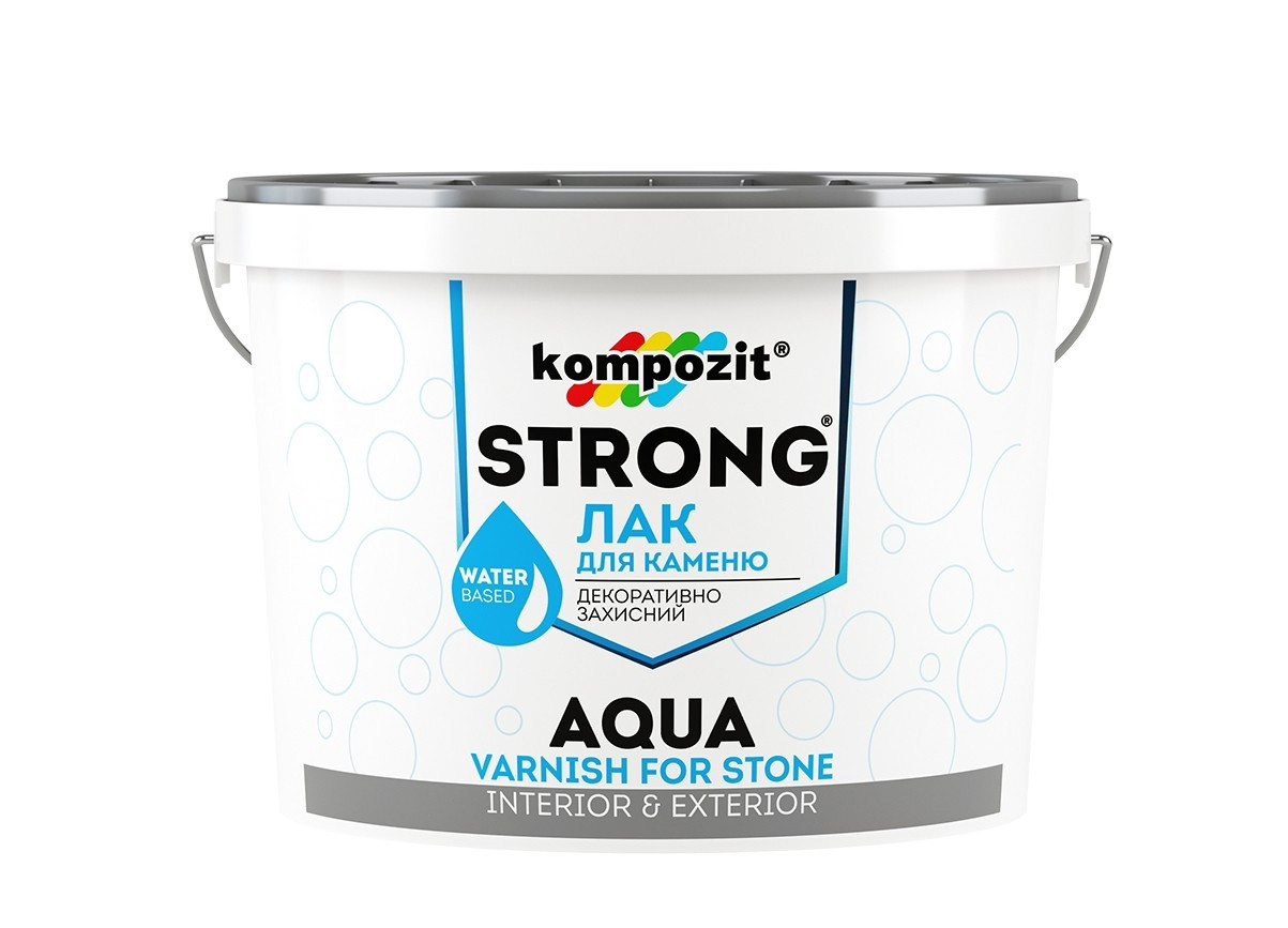 Лак для каменю Kompozit Strong AQUA 10 л