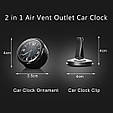Автомобільний годинник на батарейці + 3 види кріплення, фото 8
