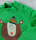 Гольф для хлопчиків 7 міс Ріст 74 Інтерлок Зелений Бавовна ГФ22(74) Бембі Україна, фото 2