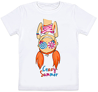 Детская футболка "Crazy Summer" (белая)