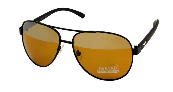 Жовті окуляри для водіїв антифари Avatar Polaroid