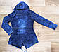 Джинсова куртка на дівчинку "Вишивка" 134, фото 2