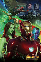 Постер плакат "Мстители: Война Бесконечности (Железный Человек) / Avengers: Infinity War (Iron Man)" 61x91.5см