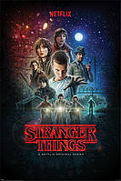 Постер плакат "Дивні Дива / Stranger Things (One Sheet)" 61x91.5см (ps-00746)