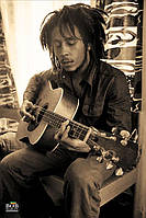 Постер плакат "Боб Марлі / Bob Marley (Sepia)" 61x91.5см (ps-00328)