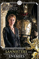 Постер плакат "Игра Престолов (Серсея) / Game of Thrones (Cersei - Enemies)" 61x91.5см (ps-00197)