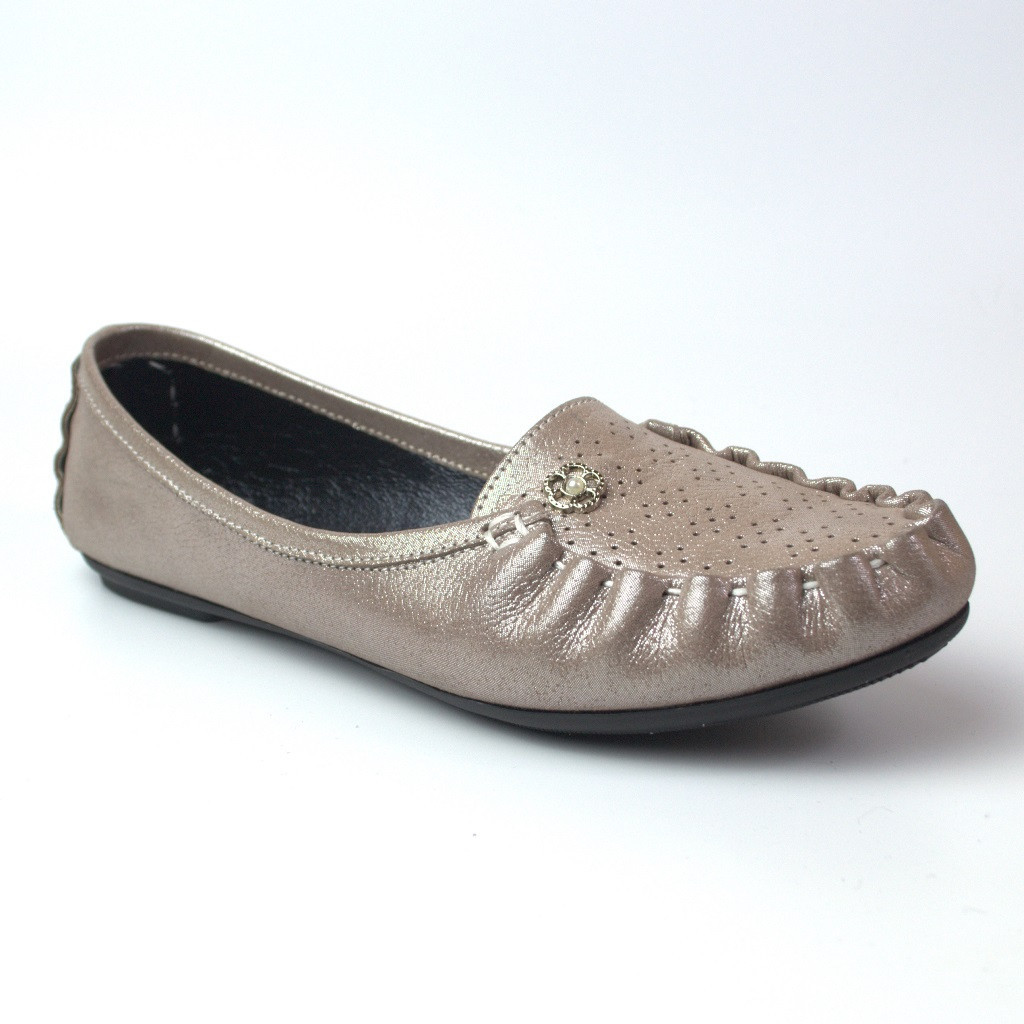 Мокасины Кожаные Женские Летние Tesoruccio Beige Pearl By Rosso ...