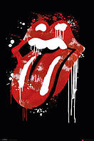 Постер плакат "The Rolling Stones (Graffiti Lips)" 61x91.5см (ps-0065)